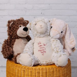 Handwritten Embroidered Stuffed Animals
