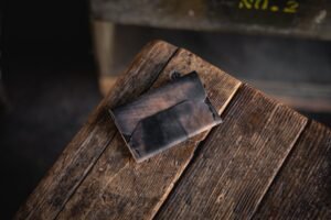 Enfold Card Wallet Rocado Shell Cordovan