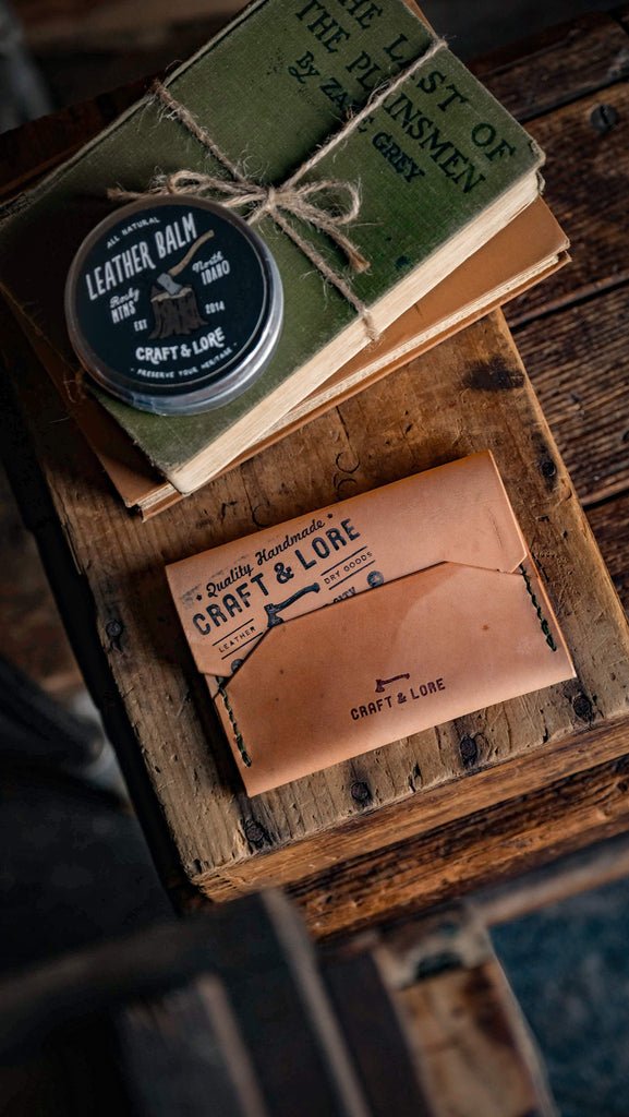 Natural Horween Shell Cordovan, Reversed Enfold Wallet by Craft and Lore