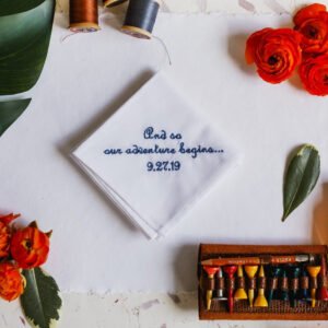 Alternative view of Groom Handkerchief {Adventure Begins}