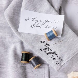 Alternative view of Handwriting Embroidered Sweatshirt Hoodie