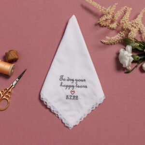 Heart Happy Tear Handkerchief {Lace}