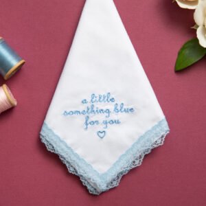 Alternative view of A Little Something Blue For You Handkerchief