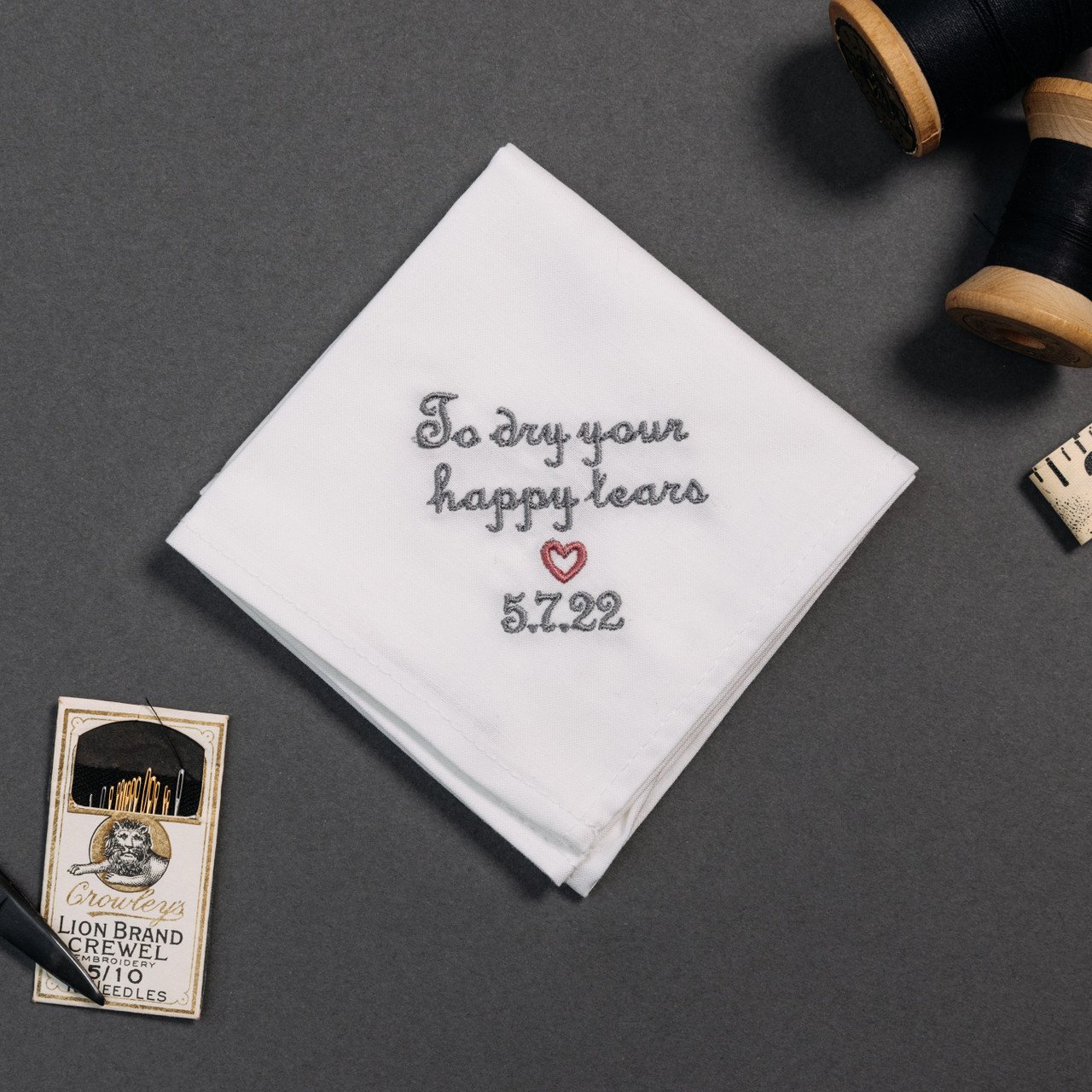 Heart Happy Tear Handkerchief {men's} - Image 2