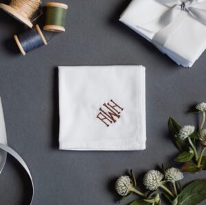 Monogrammed Handkerchief 3pack {Elegant}