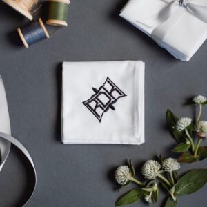 Alternative view of Monogrammed Handkerchief 3pack {Fleur}