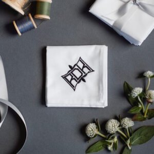 Monogrammed Handkerchief 3pack {Fleur}