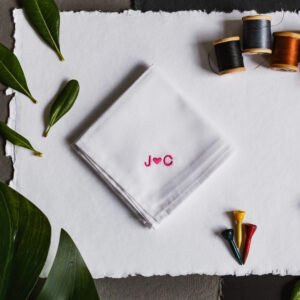 Alternative view of Monogrammed Handkerchief 3pack {You+Me}