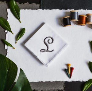 Monogrammed Handkerchief 3pack {Lrg Script}