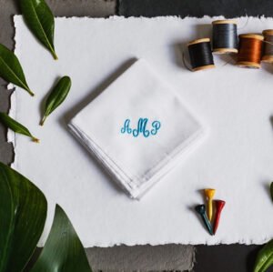 Monogrammed Handkerchief 3pack {Script}