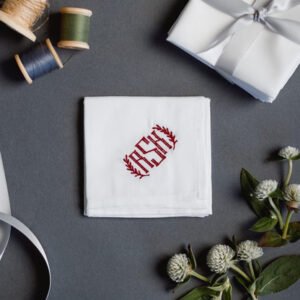 Monogrammed Handkerchief 3pack {Vines}