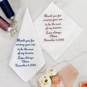 Alternative view of Mother & Father-In-Law Handkerchief Set {Raising Your Son}