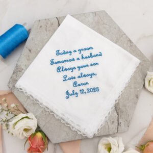 Alternative view of Mother of the Groom Handkerchief {Always Your Son}