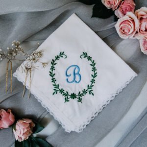 Something Blue Handkerchief {Greenery}
